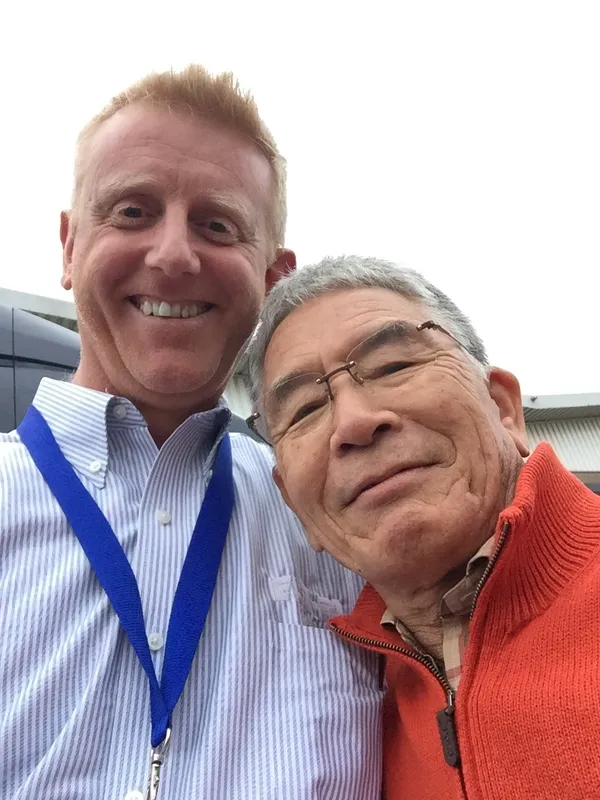 Alan Lothian with Muraoka-san - 3ABEL Founder & Director